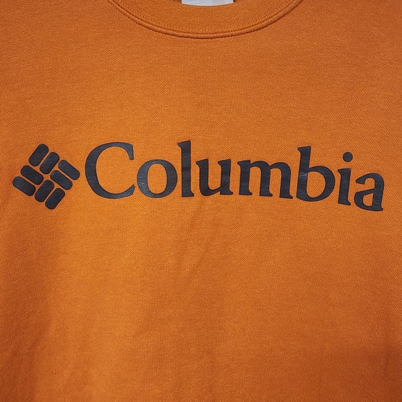 Columbia Sportswear Company Trek Logo Crew Sweatshirt Logo Copper‎ Small Fall - Picture 3 of 6